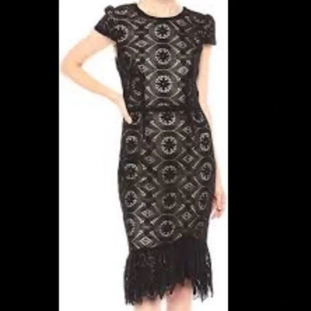 Betsey Johnson Black Lace Dress Size 4